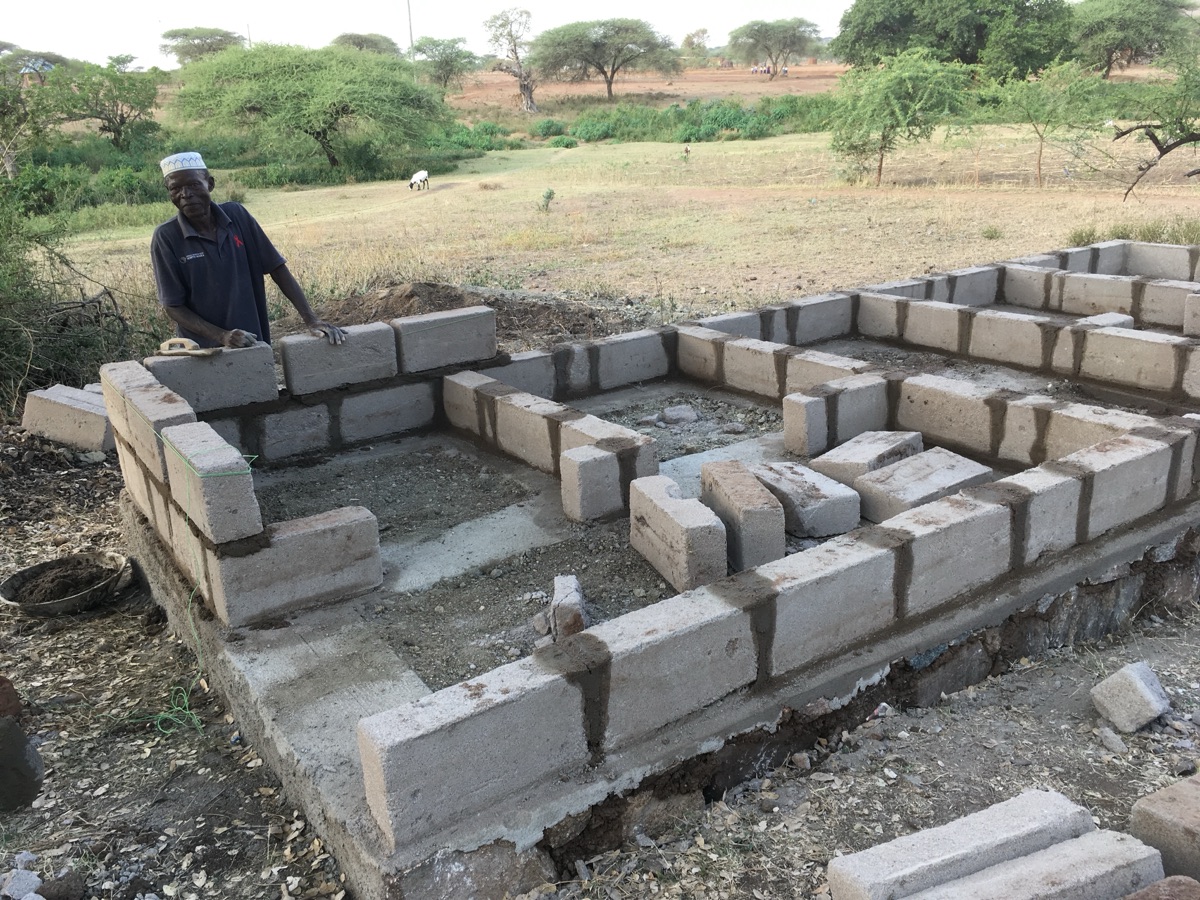 Building construction in Tanzania for JengoLife